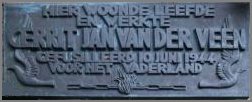 Plaquette Van der Veen